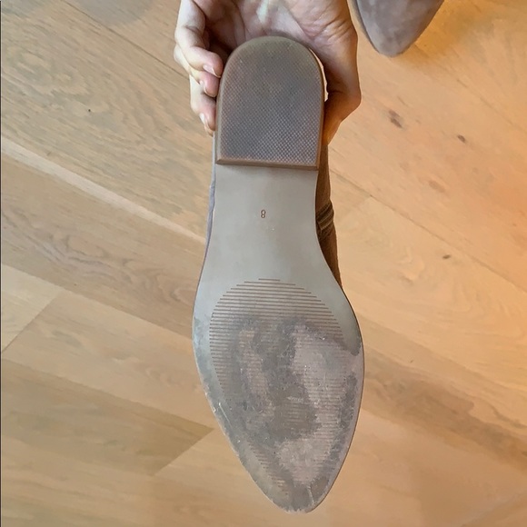 Fawn suede Barneys New York ankle boots - Picture 4 of 4